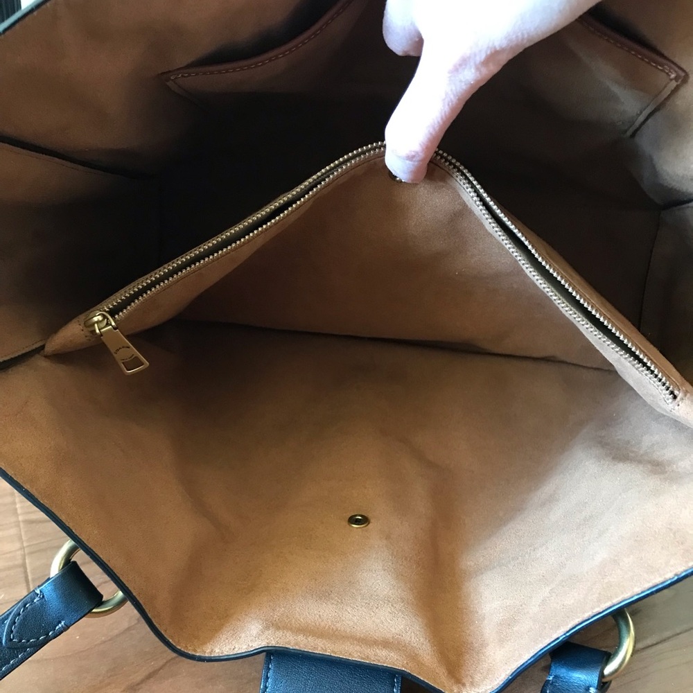 Coach Theo Leather Shoulder Tote Purse - Picture 12 of 16